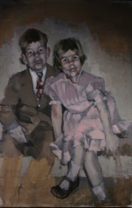 Eric and Susie - oil on canvas
36”H x 24”W
